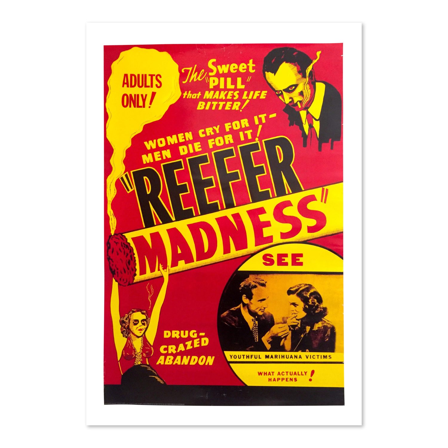 Reefer Madness Women Cry For It poster print